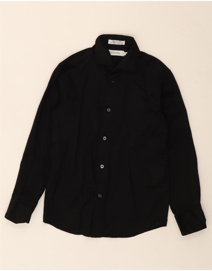 Camisa masculina CALVIN KLEIN 7-8 anos algodão preto