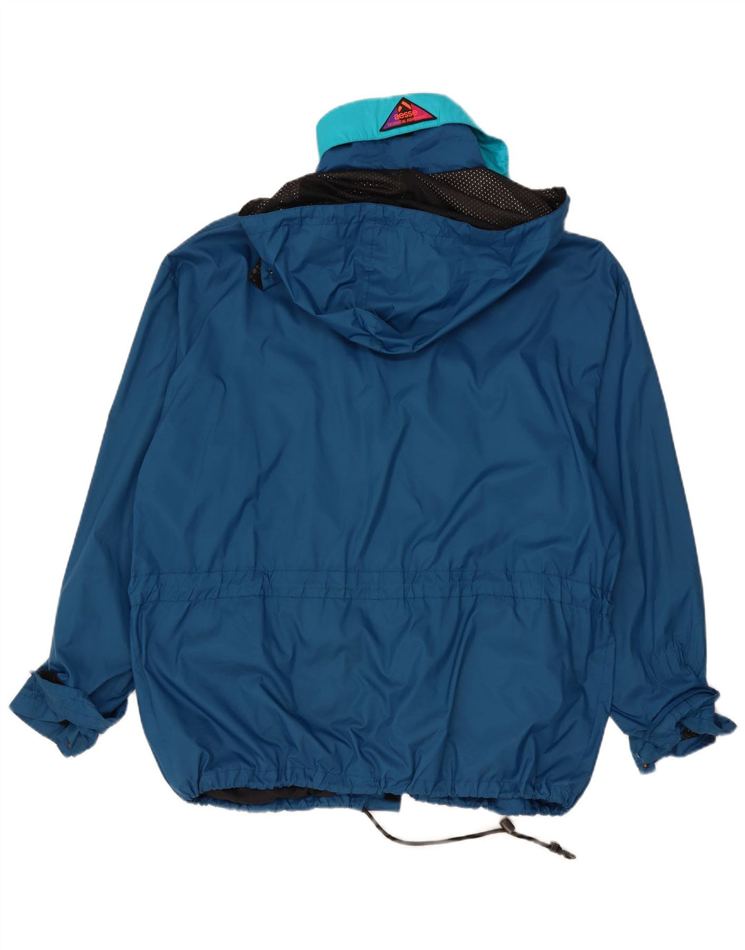 Jaqueta de chuva masculina Aesse com capuz e ajuste solto Reino Unido 40 grande azul