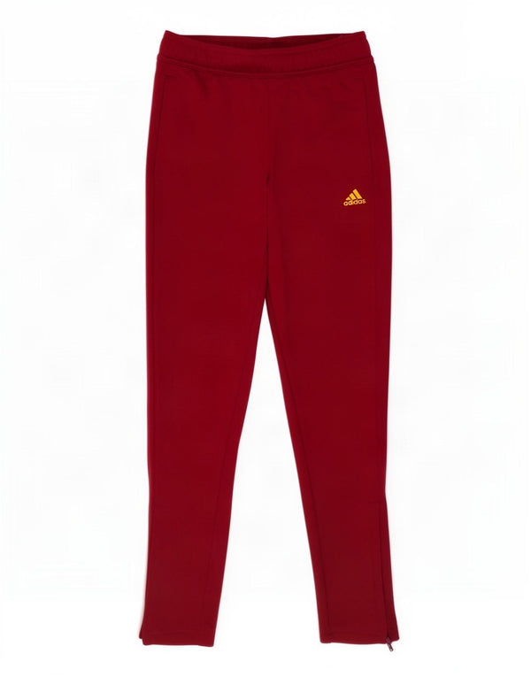 Calças de treino Adidas Aeroready para meninas 11-12 anos Poliéster Borgonha