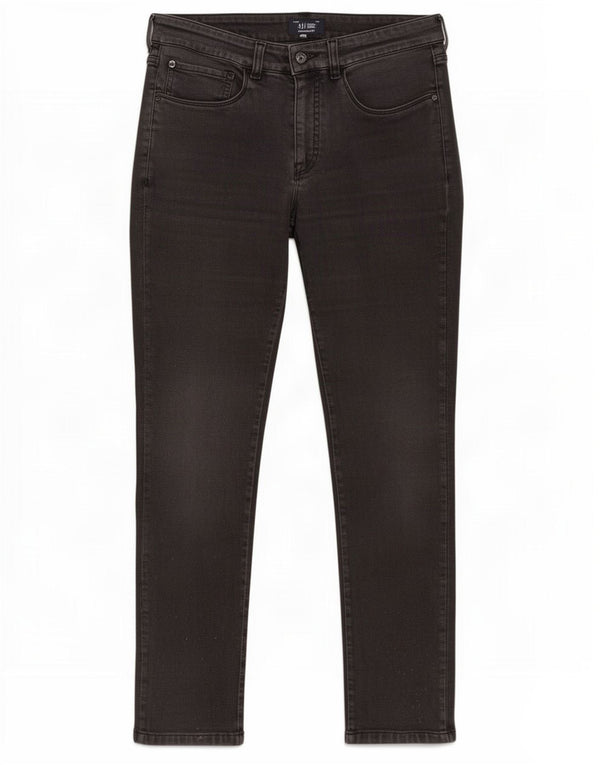Calça Jeans Slim Feminina Armani W27 L28 Algodão Preto
