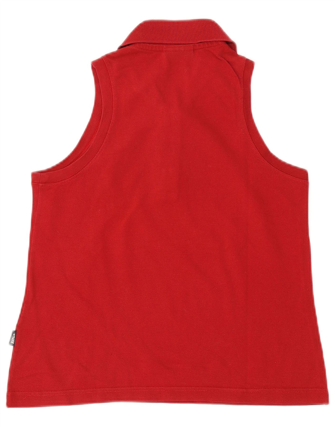 Camisa polo feminina sem mangas Rifle UK 12 vermelho médio
