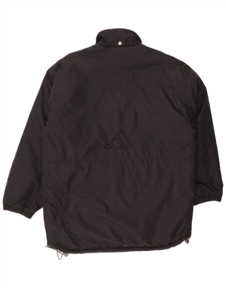 Adidas Mens Graphic Windbreaker Coat UK 38/40 Médio Preto Poliamida