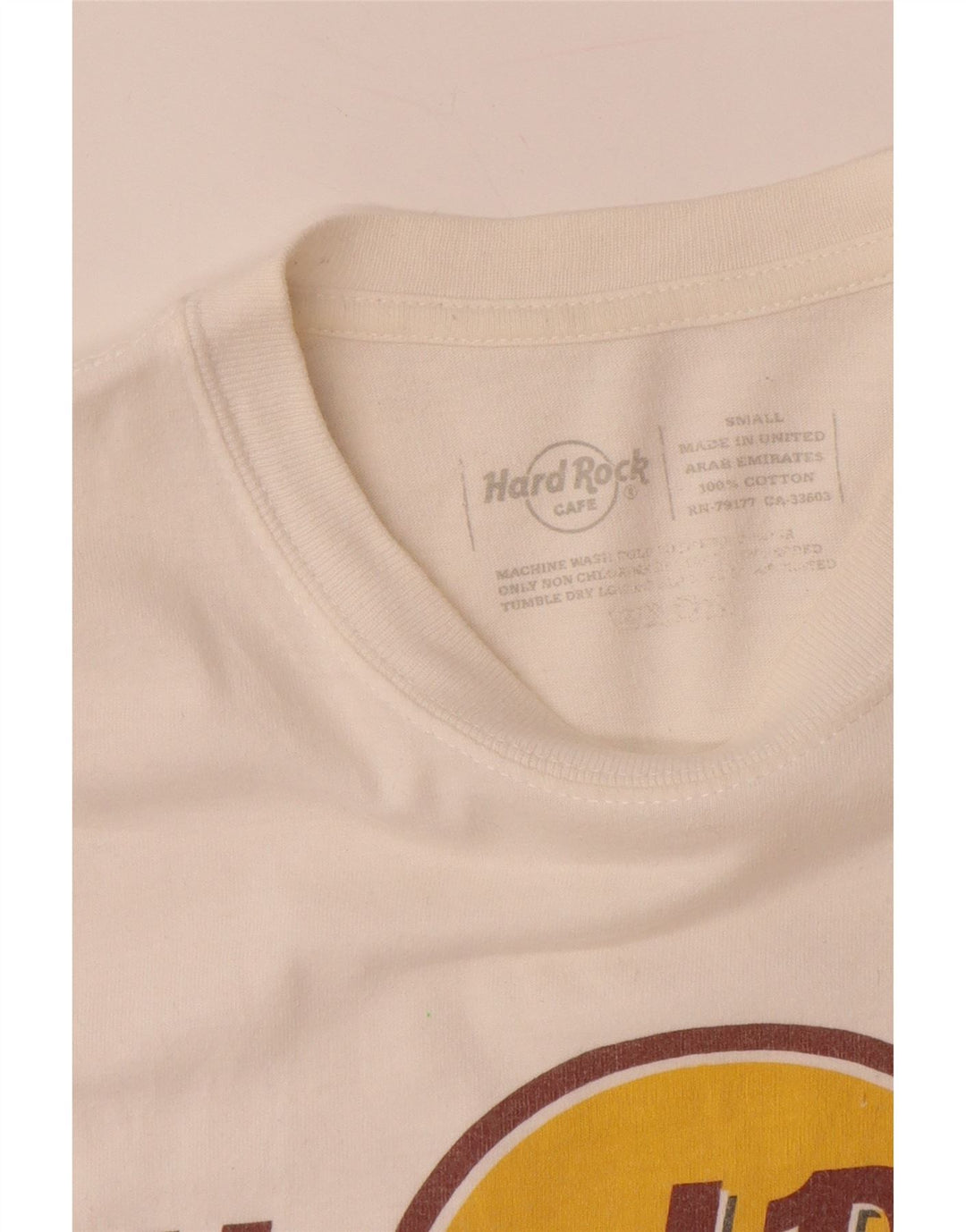 Camiseta masculina HARD ROCK CAFE Munique com estampa gráfica pequena de algodão branco