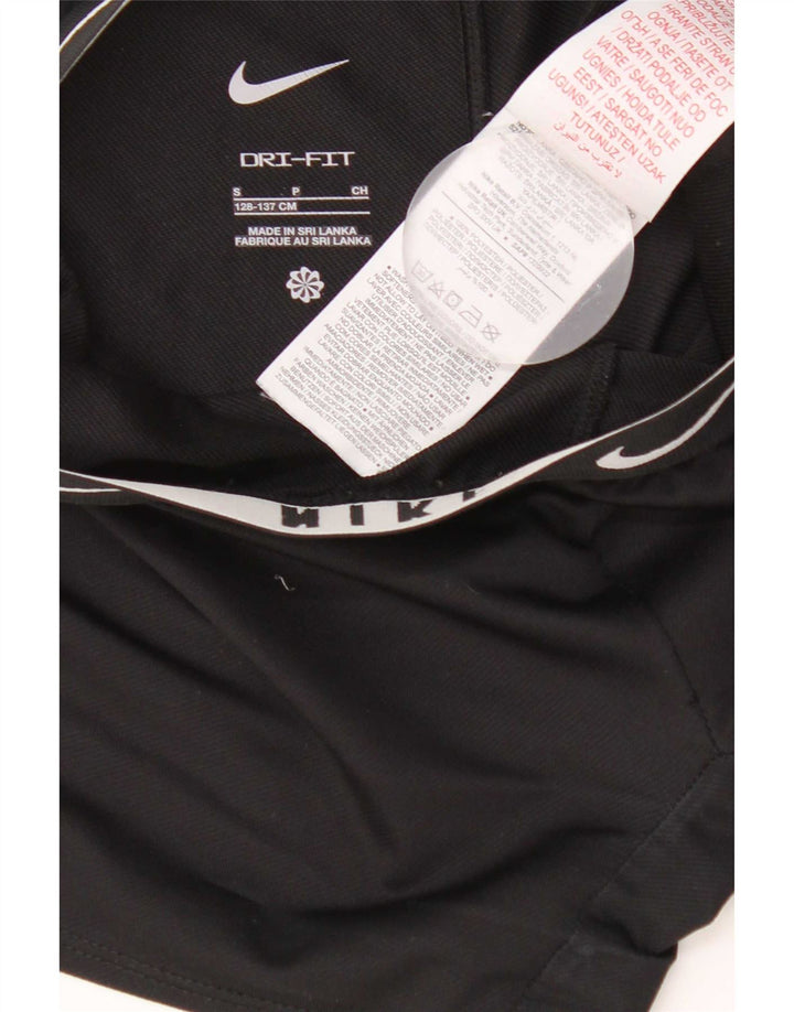 Shorts esportivos gráficos Nike para meninas 8-9 anos, pequeno, preto, poliéster