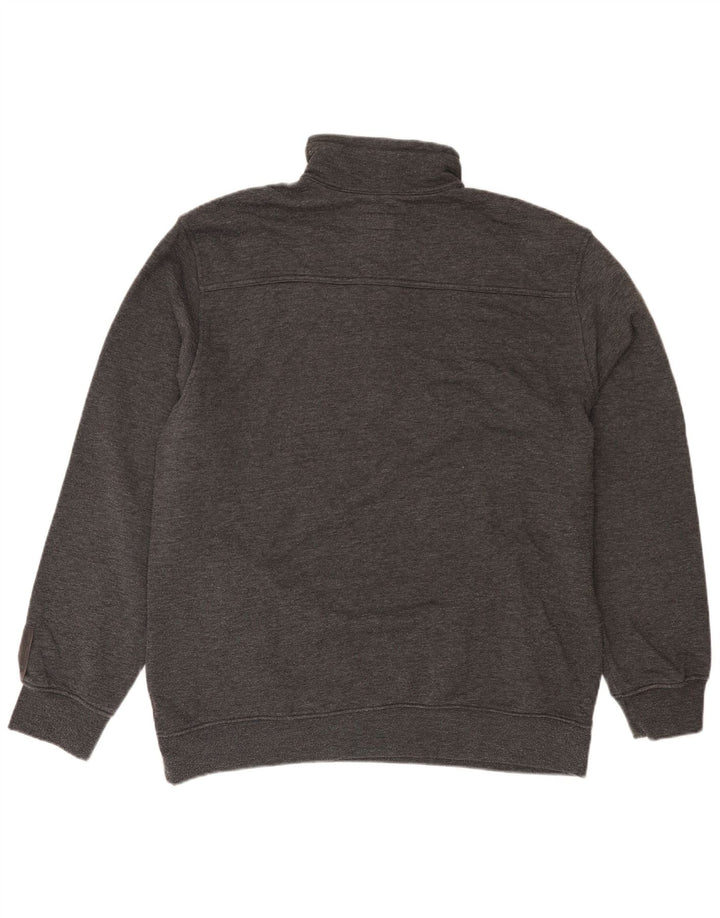 Moletom masculino Champion com zíper e gola 3XL algodão cinza