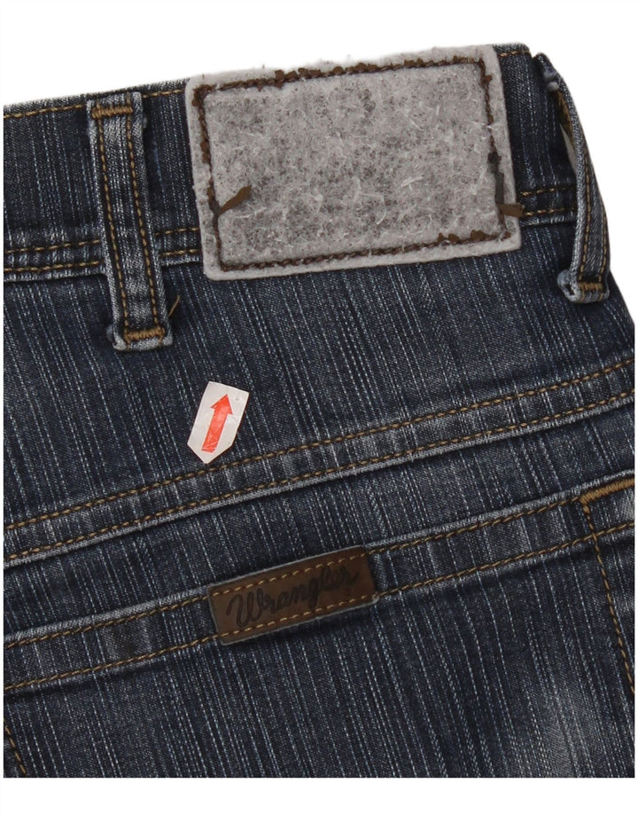 Wrangler feminino regular fit jeans reto W34 L30 algodão azul