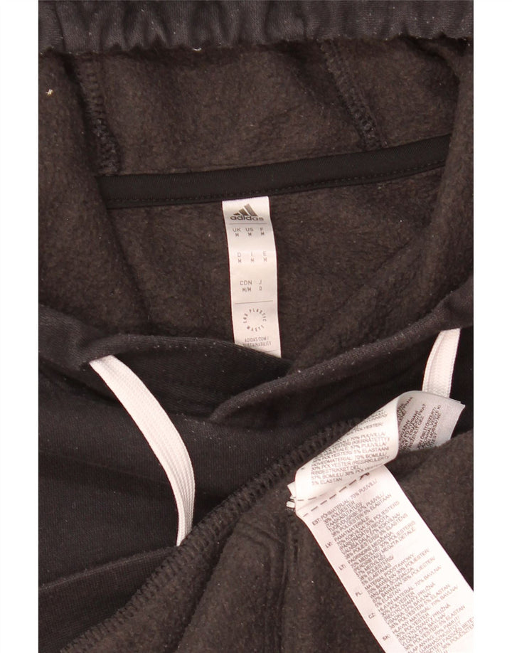 Adidas Mens Hoodie Jumper Médio Algodão Preto