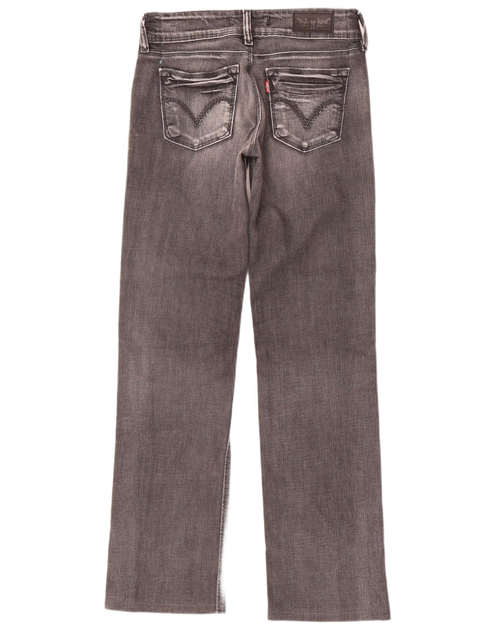 Calça jeans feminina Levi's 570 Straight W27 L31 cinza algodão