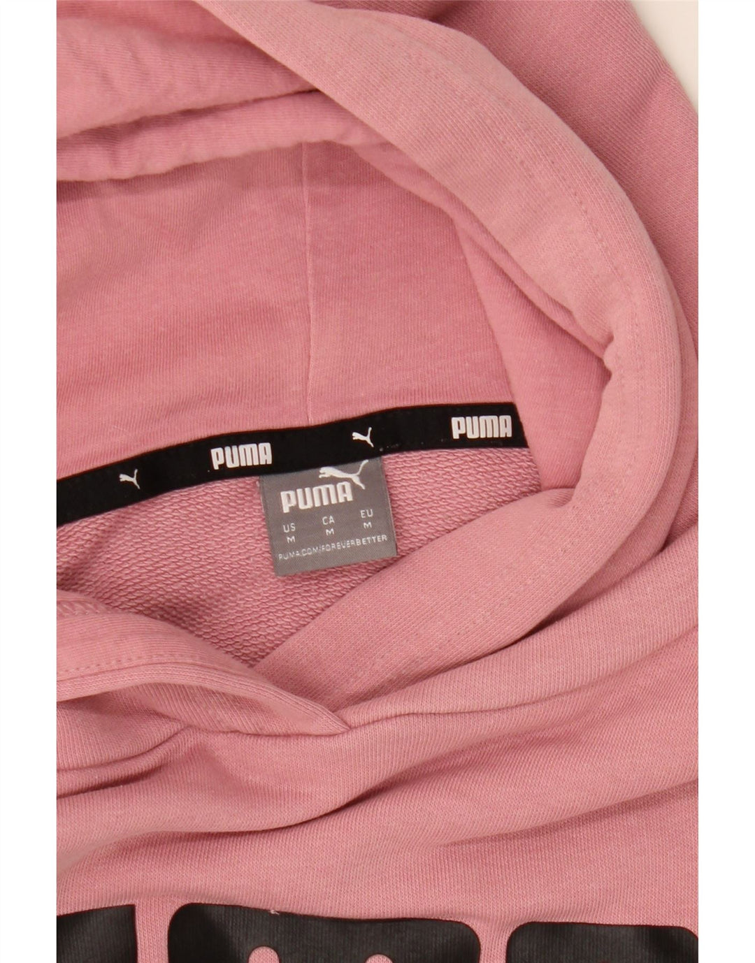 Puma Mens Graphic Hoodie Jumper Médio Rosa