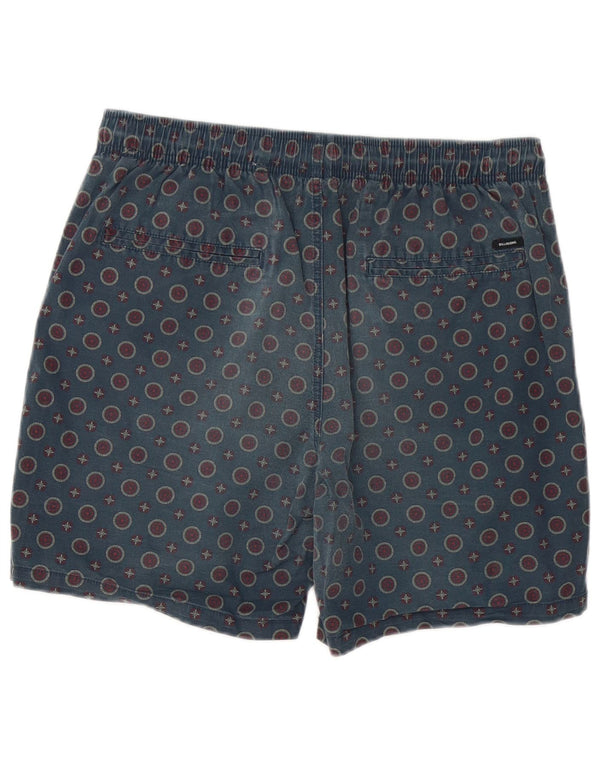 Shorts casuais masculinos Billabong W32 médio azul marinho bolinhas