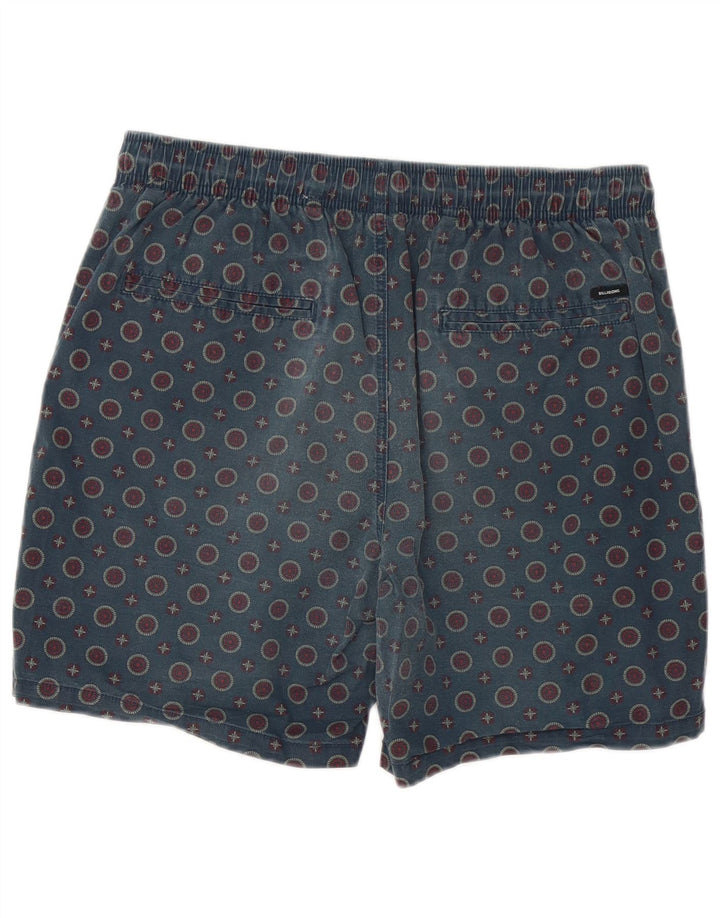 Shorts casuais masculinos Billabong W32 médio azul marinho bolinhas
