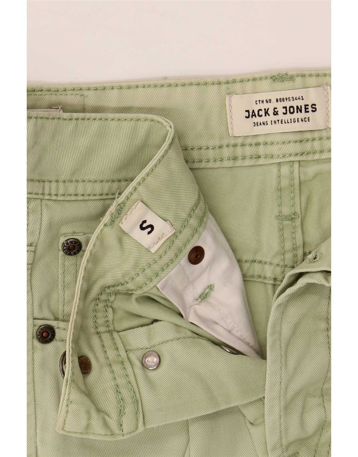 Jack & Jones Mens Casual Shorts Pequeno W29 Verde