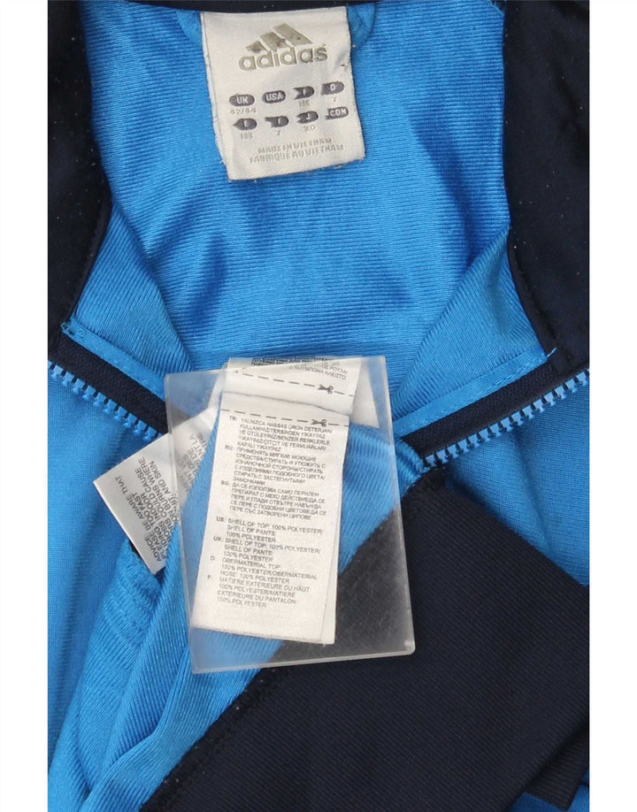 Adidas Mens Tracksuit Top Jacket UK 42/44 Grande Azul Colorblock Poliéster