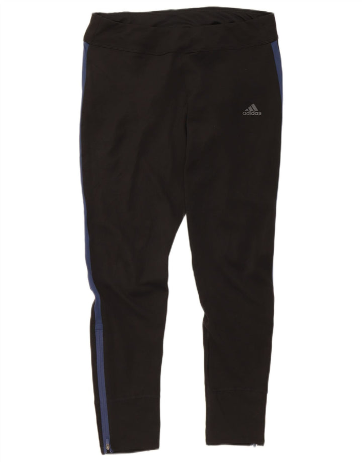 Adidas Womens Climacool Crop Leggings UK 12/14 Médio Preto