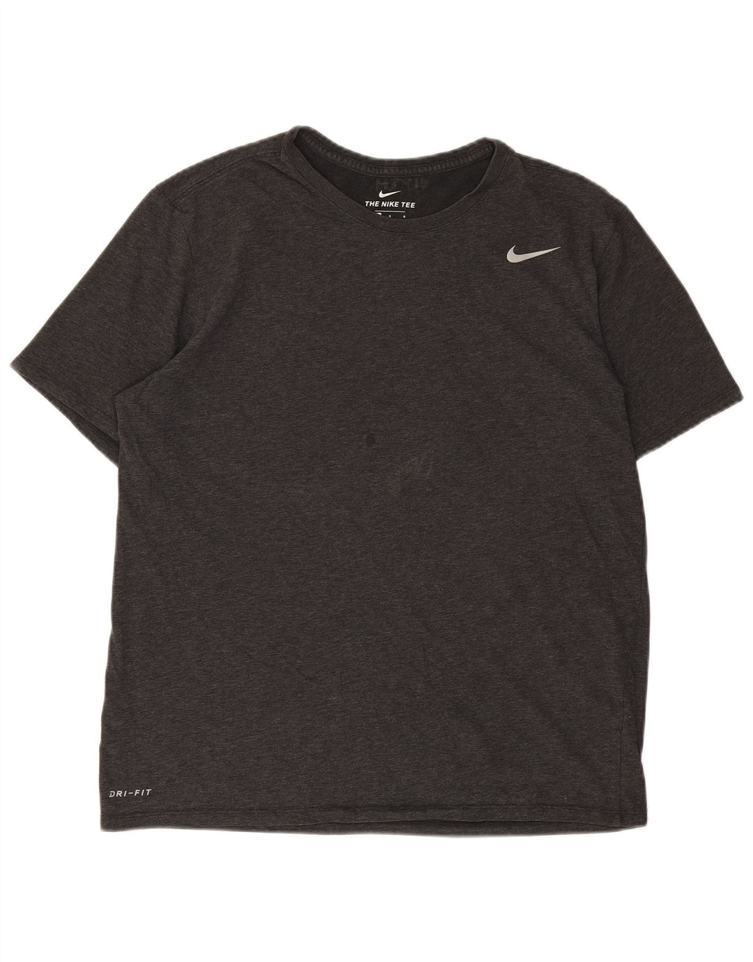 Camiseta masculina NIKE com corte atlético grande algodão cinza