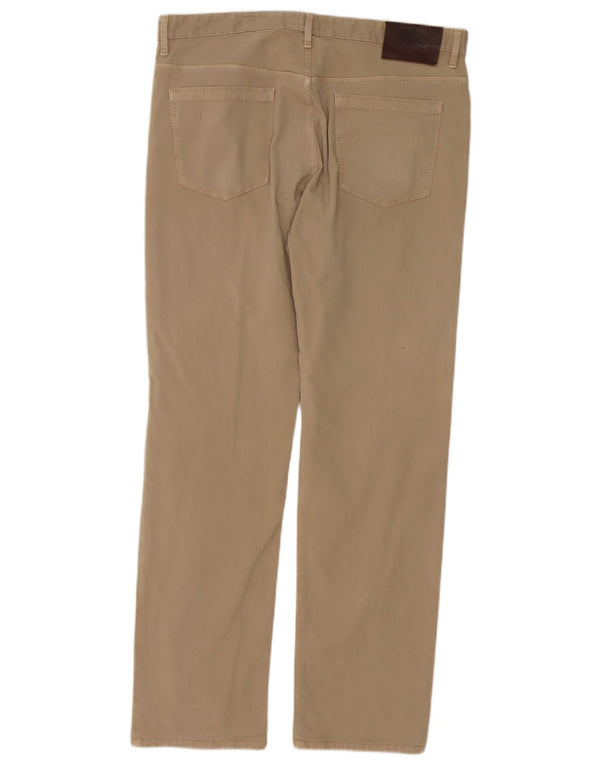 Calça casual reta masculina Burberry W35 L32 algodão bege