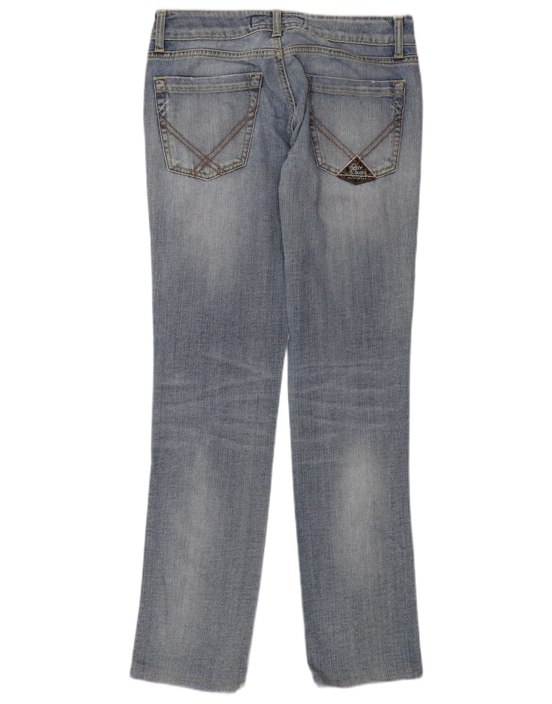 ROY ROGERS Jeans retos femininos W28 L32 algodão azul