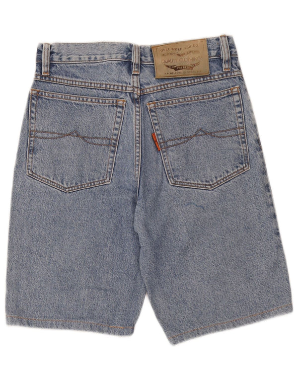 Shorts jeans masculino vintage W30 algodão azul médio