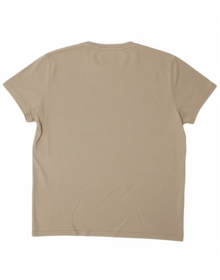 Camiseta masculina TOMMY HILFIGER algodão bege médio