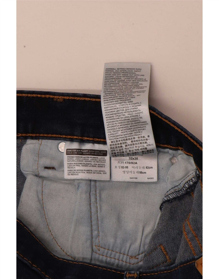 Levi's Masculino 511 Slim Jeans W32 L30 Azul Marinho Algodão