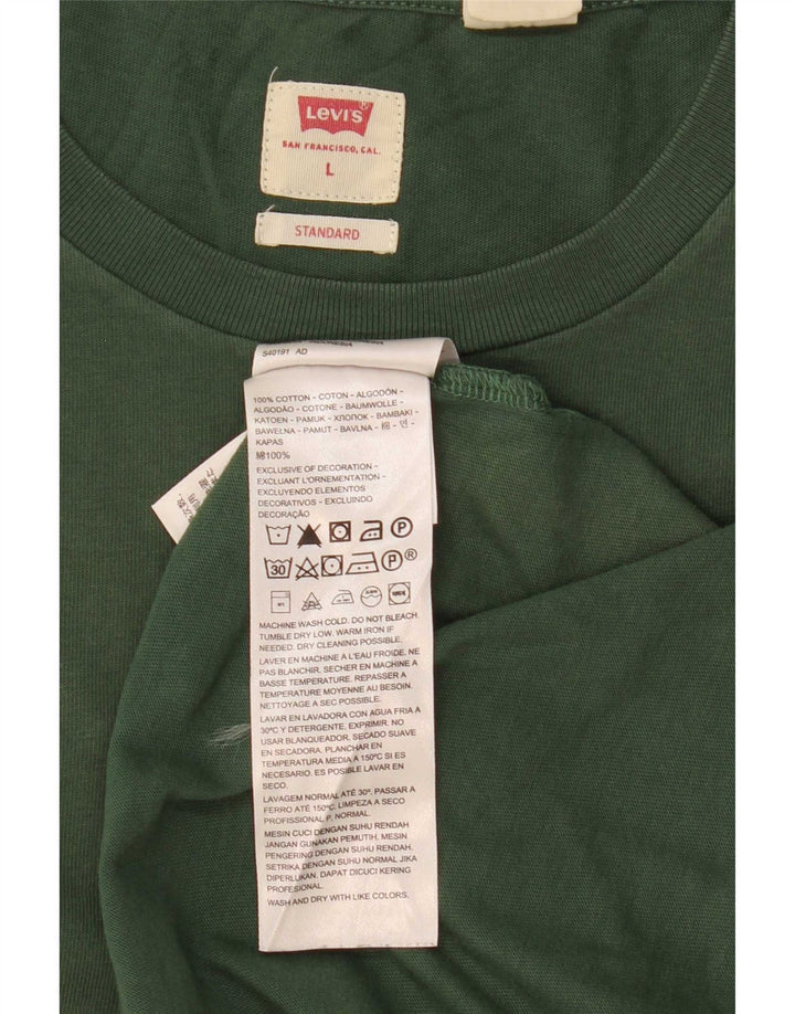 Camiseta masculina Levi's Standard Fit grande algodão verde