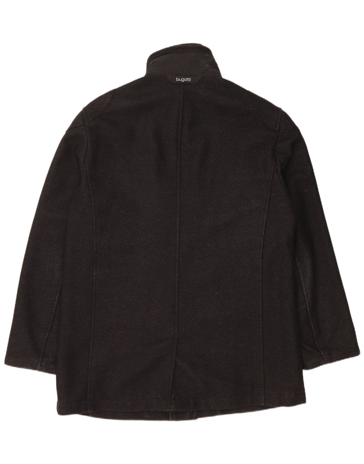 Sobretudo masculino Bugatti EU 54 2XL lã virgem preta