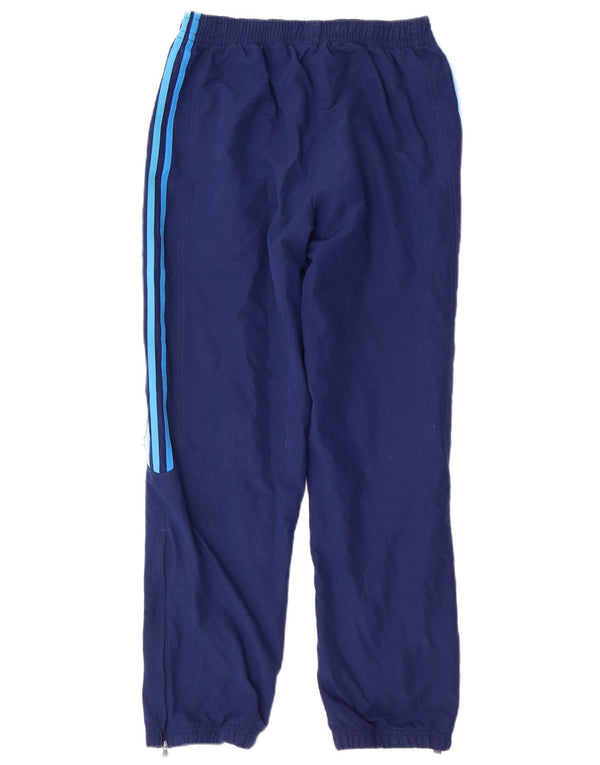 Adidas meninos calças de treino joggers 13-14 anos azul marinho poliéster