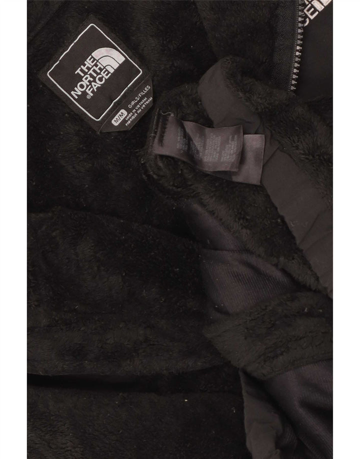 Jaqueta de lã The North Face para meninas 9-10 anos médio preto poliéster