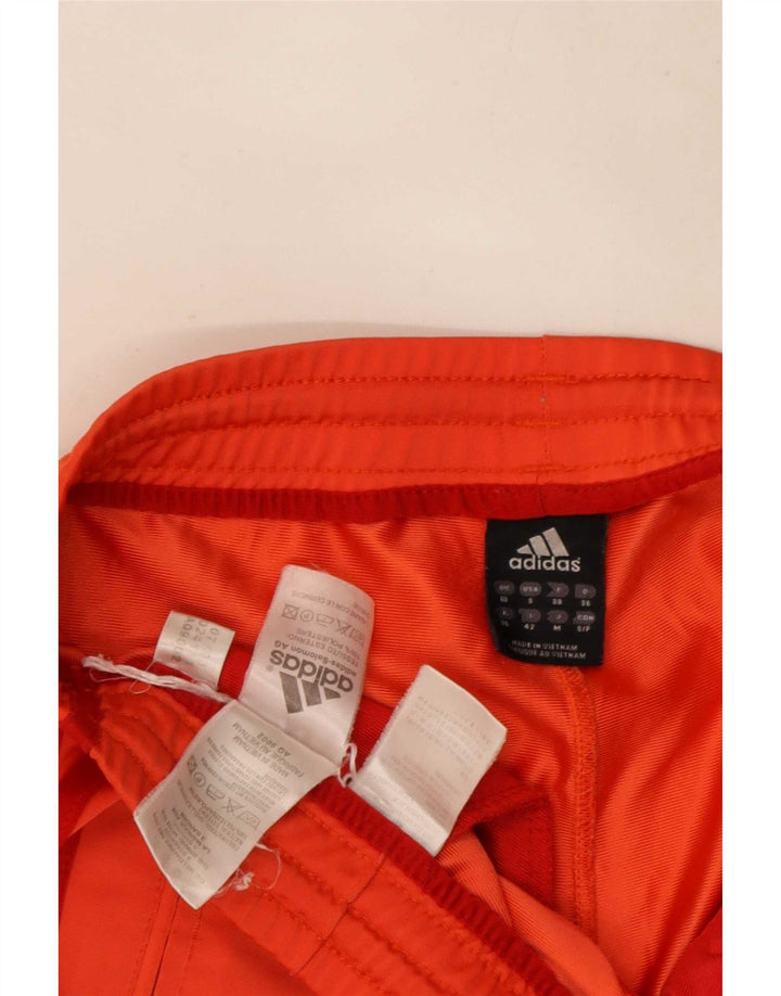 Adidas Womens Graphic Tracksuit Calças UK 10 Pequeno Laranja Poliéster