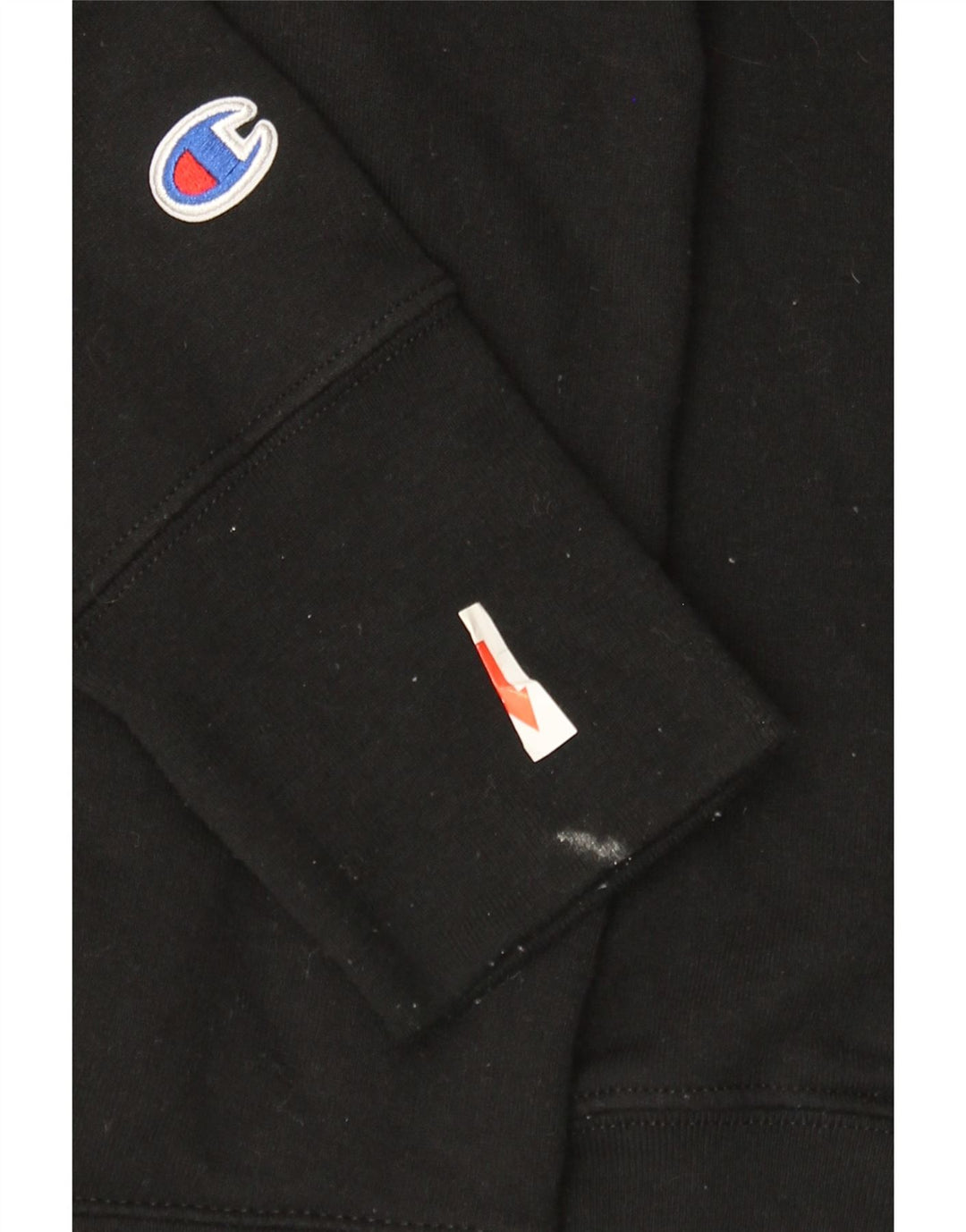 Jumper feminino com capuz gráfico Champion UK 14 poliéster preto médio
