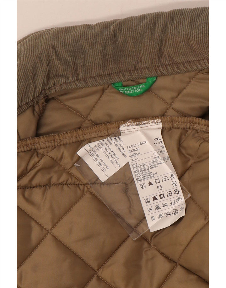 Casaco acolchoado Benetton Boys 11-12 Anos 2XL Poliamida Bege