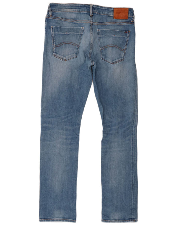 Tommy Hilfiger Masculino Slim Jeans W34 L32 Azul Algodão