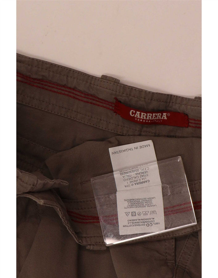 Carrera Mens Cargo Shorts W34 Grande Algodão Cinza
