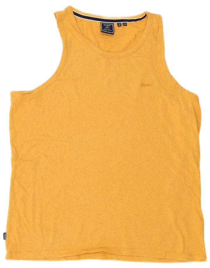 Colete masculino Superdry 2XL algodão amarelo