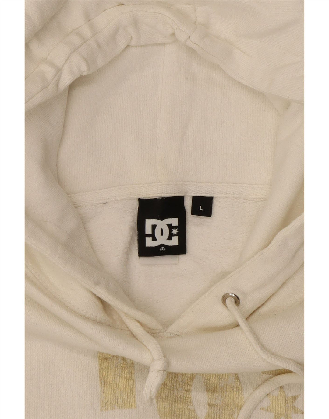 DC feminino gráfico moletom com capuz UK 16 grande algodão branco