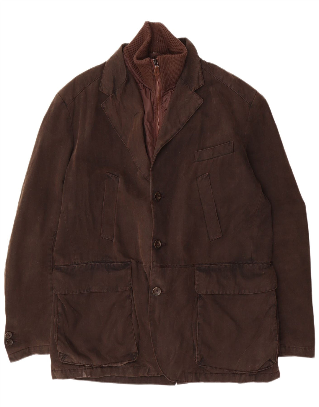 Jaqueta utilitária masculina Marlboro Classics EU 56 3XL algodão cáqui