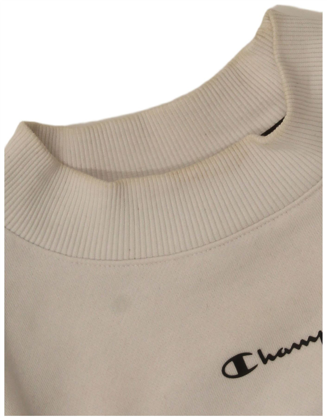 Champion feminino gráfico moletom jumper UK 14 médio preto colorblock