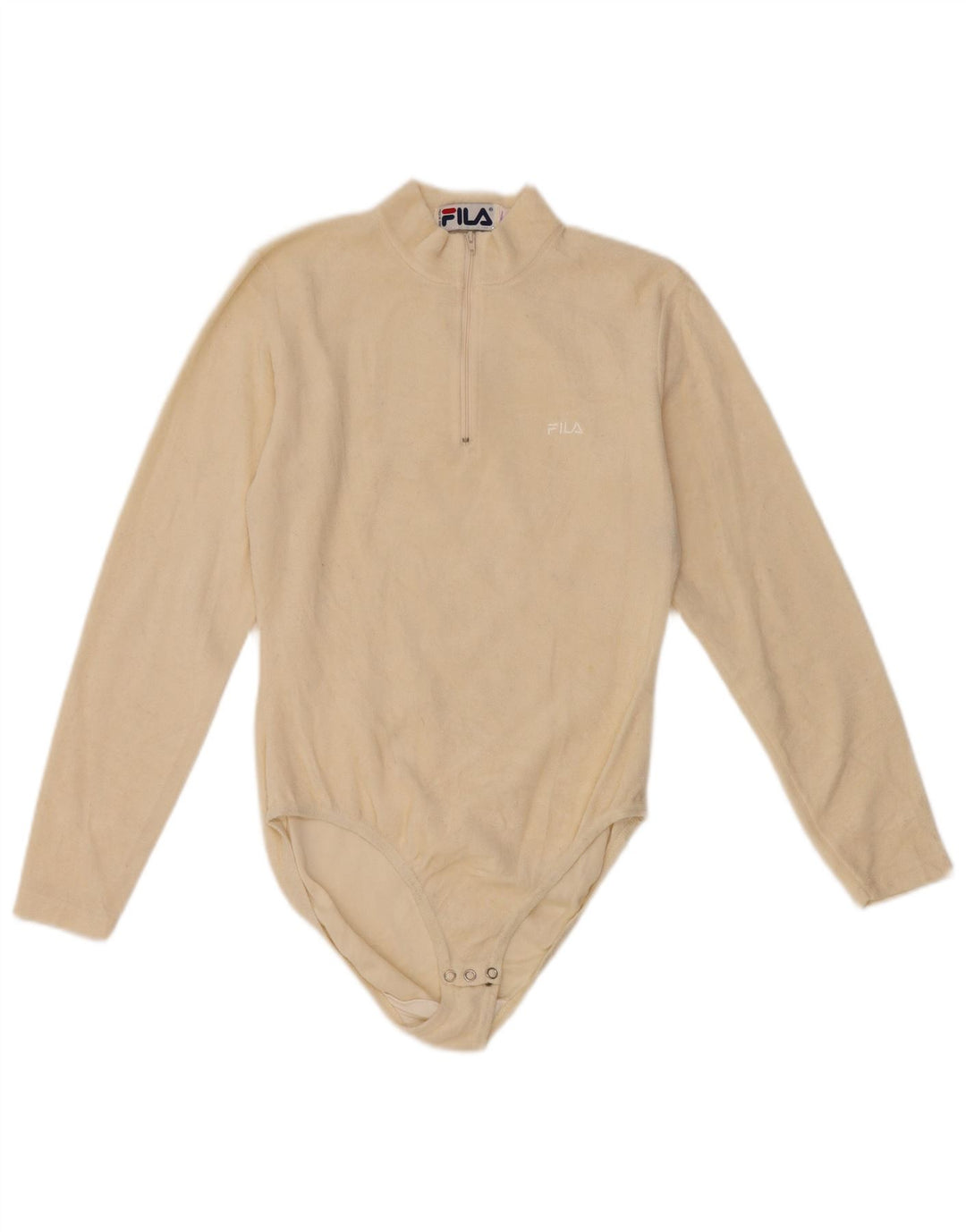Body feminino de lã de manga comprida FILA IT 42 médio off white