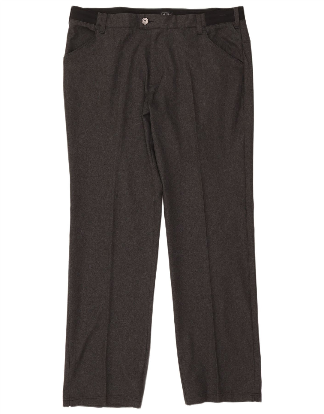 Calça casual reta masculina Adidas W38 L34 poliéster cinza