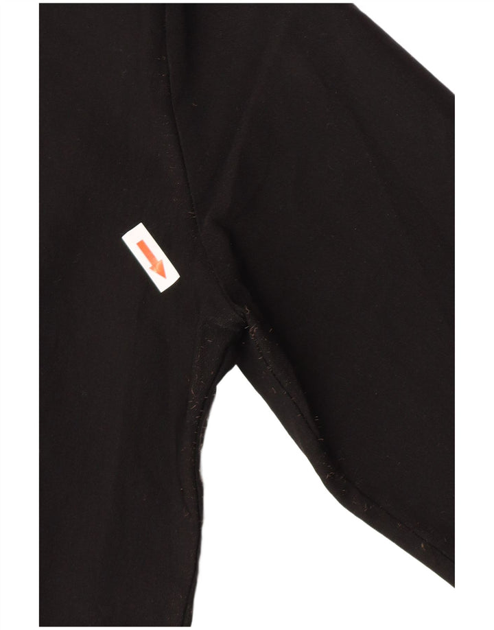 Jaqueta feminina vintage Blouson UK 14 Viscose preta média