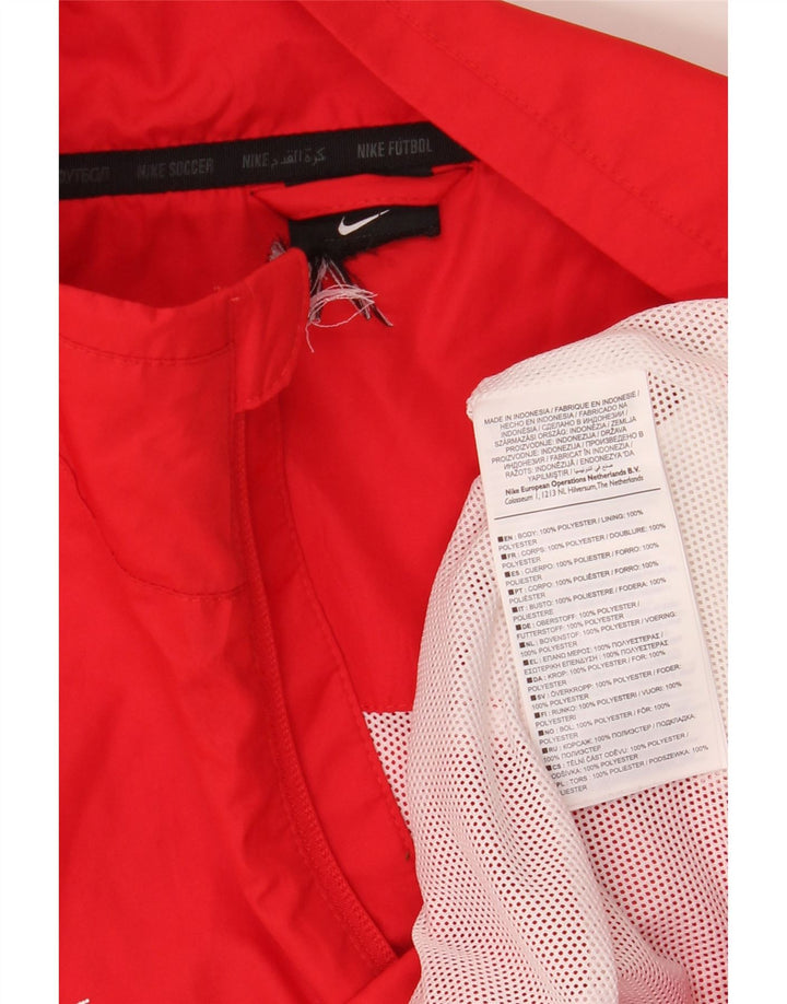 Jaqueta Nike Masculina Graphic Tracksuit Top Grande Poliéster Colorblock Vermelho