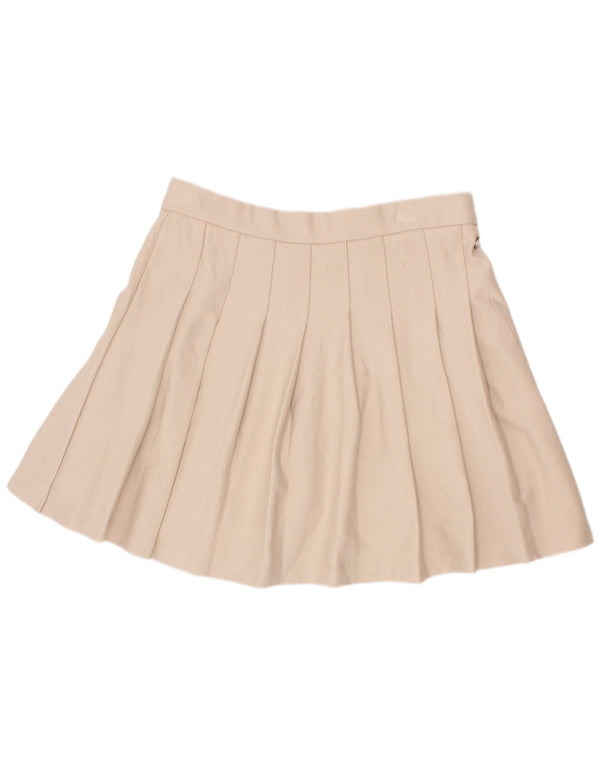 Saia plissada Zara Girls Knife 11-12 anos W24 viscose bege
