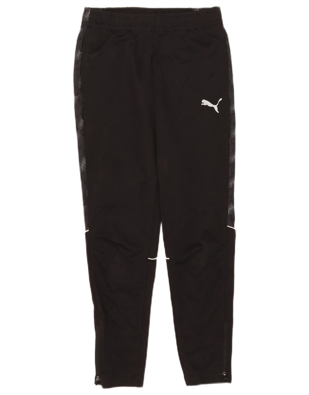 Calças de treino Puma Boys 11-12 anos poliéster preto manchado