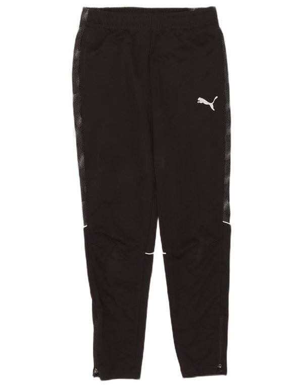Calças de treino Puma Boys 11-12 anos poliéster preto manchado