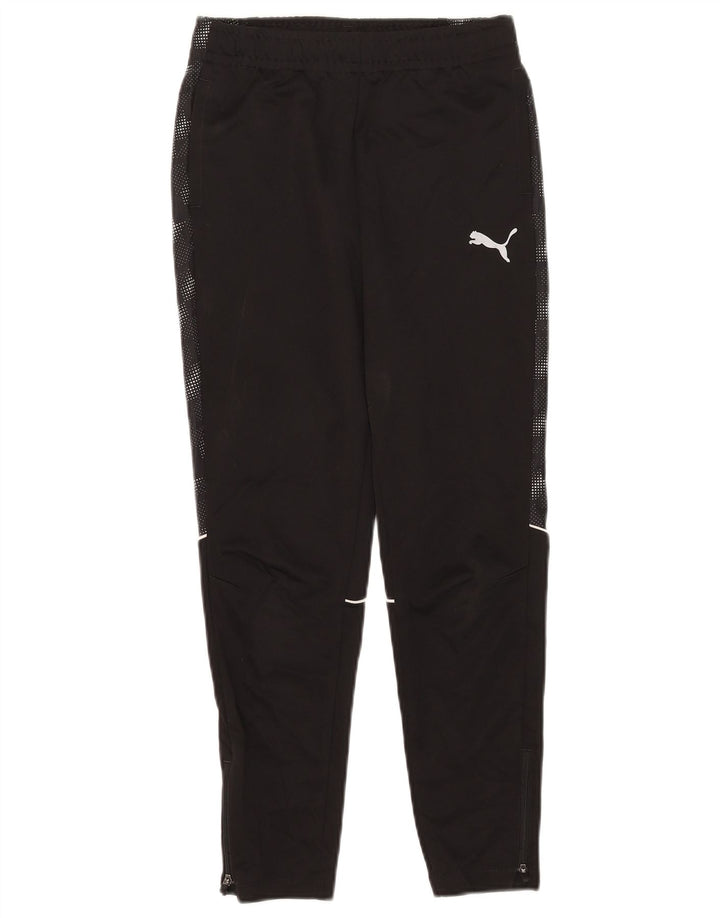 Calças de treino Puma Boys 11-12 anos poliéster preto manchado