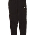 Calças de treino Puma Boys 11-12 anos poliéster preto manchado