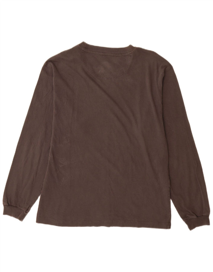Champion Mens Top Manga Longa Pequena Cinza