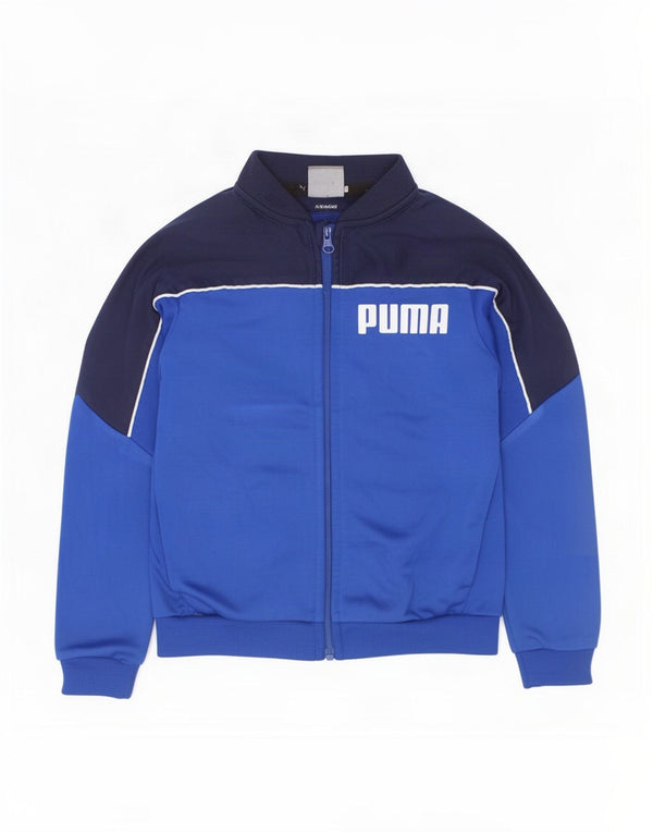 Jaqueta Puma Boys Graphic Tracksuit Top 2-3 Anos Azul Colorblock Poliéster