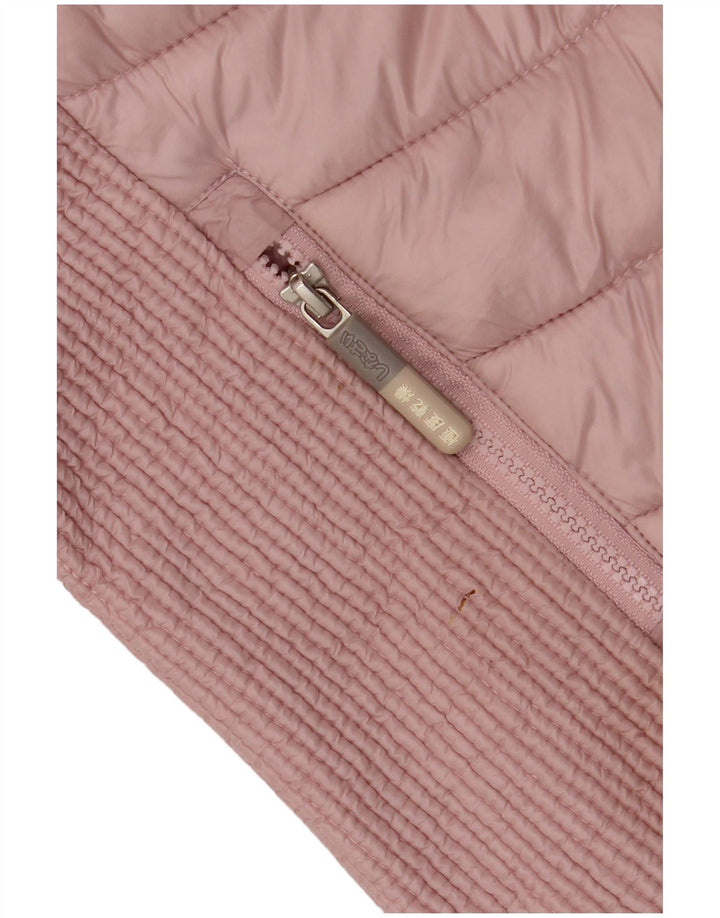 Jaqueta acolchoada feminina SUPERDRY UK 16 grande nylon rosa
