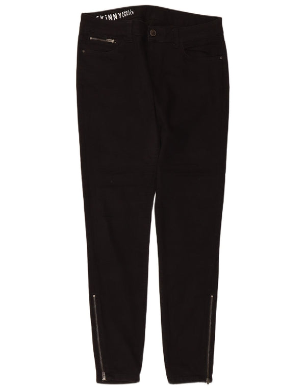 Jeans skinny feminino Marks & Spencer Reino Unido 14 grande W32 L28 algodão preto